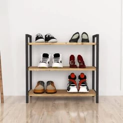 Étagère à Chaussures Sømna à 3 Niveaux -Mobilier Soldes c05d3d971fe448d4acef1730d4971a5f