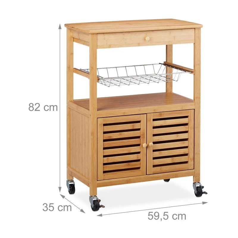 Desserte De Cuisine Bambou 11 Desserte De Cuisine Bambou – Image 9