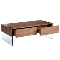 Table Basse En Bois De Noyer Et Verre -Mobilier Soldes c2766438283e4159b62fe44344154f77