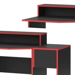 Bureau Ordinateur Kron Noir/rouge Set 7 -Mobilier Soldes c2aef9d55c9a4f0dac56f924e86df804