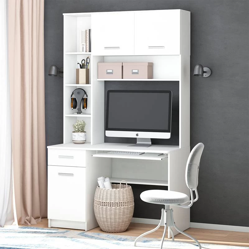 Bureau Ordinateur Crossline Blanc 7 Bureau Ordinateur Crossline Blanc – Image 5