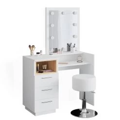 Coiffeuse Beatrice Blanc/sonoma (3 él.) -Mobilier Soldes c4b7898c2e684acb8e1d4c6287762f55