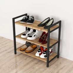 Étagère à Chaussures Sømna à 3 Niveaux -Mobilier Soldes c7c210068cdf4bb6b5a61d1f7bd3a737