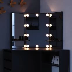 Coiffeuse Arielle Blanc/sonoma & LED 35 Coiffeuse Arielle Blanc/sonoma & LED -Mobilier Soldes c99dff534b5f461cbefd0eed325d407b