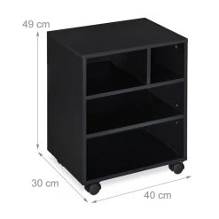Caisson à Roulettes Noir -Mobilier Soldes cb2b5e41a6f045adbf3186799cba846b