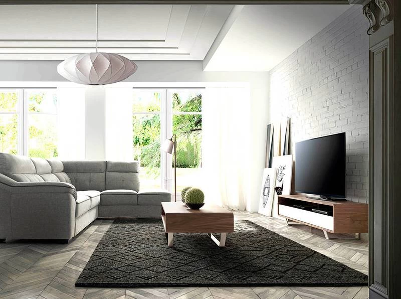 Table Basse En Bois De Noyer Et Acier 5 Table Basse En Bois De Noyer Et Acier – Image 3