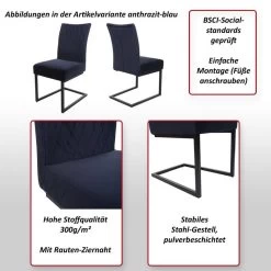 Chaises Cantilever HWC-L15 (lot De 2) -Mobilier Soldes cc67e6a96fdf4cecbb4b5690375d9510
