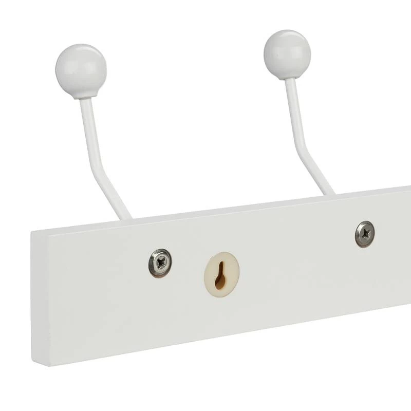 Portemanteau Mural Blanc 5 Crochets 8 Portemanteau Mural Blanc 5 Crochets – Image 6