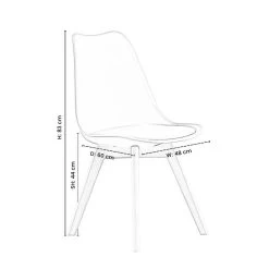 Chaise De Salle à Manger Rétro 6 Pièces -Mobilier Soldes cd813cbaec844723a32ece7a9eb8ac37