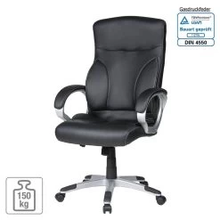 Fauteuil De Bureau Cosimo -Mobilier Soldes chefsessel cosimo kunstleder schwarz 3337573