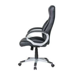Fauteuil De Bureau Cosimo -Mobilier Soldes chefsessel cosimo kunstleder schwarz 3337577