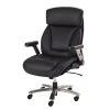 Fauteuil De Direction Deverre XXL -Mobilier Soldes chefsessel deverre xxl kunstleder schwarz silber 5159072