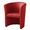 Fauteuil Cocktail Sinclair -Mobilier Soldes cocktailsessel sinclair kunstleder rot 5141540