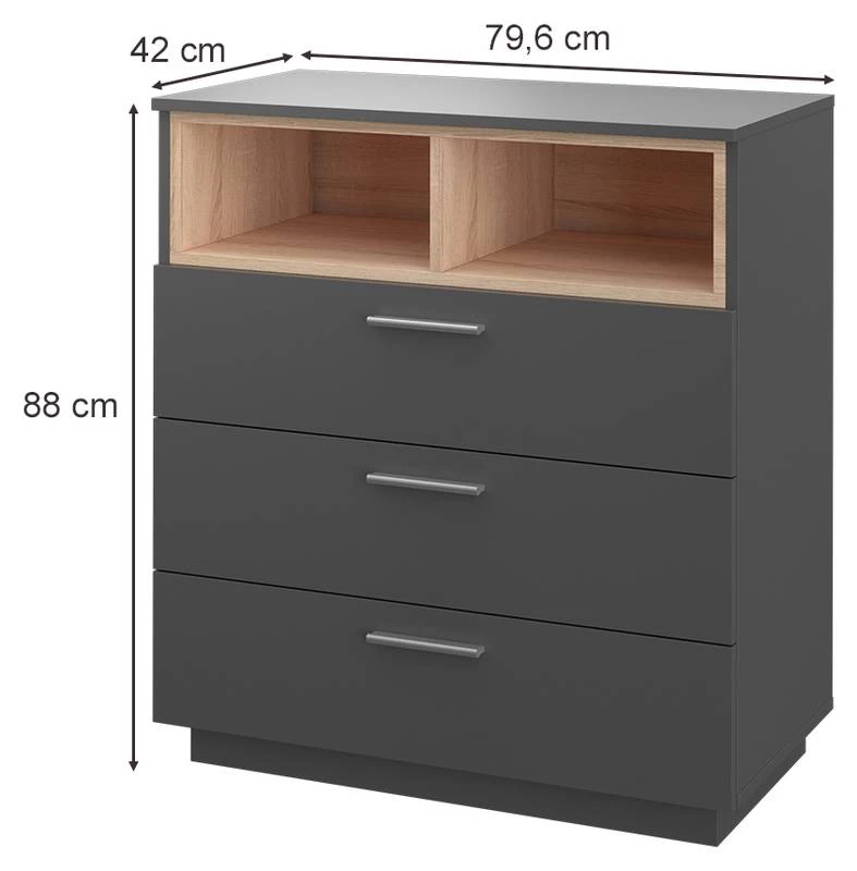 Commode Beatrice Blanc/sonoma 16 Commode Beatrice Blanc/sonoma – Image 14