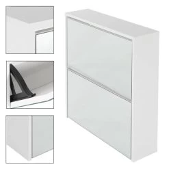 Armoire à Chaussures 63x17x67 Cm Blanc -Mobilier Soldes d97d62c2284a468c91d2bada17bb158e