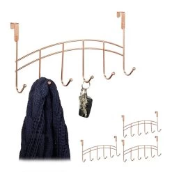4x Patères De Porte Avec 6 Crochets -Mobilier Soldes d99ba56ba92a4cea8d3a85791e769032