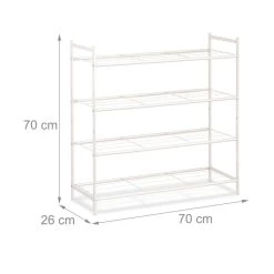 Étagère à Chaussures Empilable 4 Niveaux -Mobilier Soldes d9ae50e1358e4691b4d20f1ab20dbeca