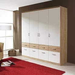 Armoire à Portes Battantes Bremen-Extra -Mobilier Soldes drehtueren kombischrank bremen extra alpinweiss eiche sonoma 1351730