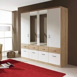 Armoire à Portes Battantes Bremen-Extra -Mobilier Soldes drehtueren kombischrank bremen extra alpinweiss eiche sonoma 1351733