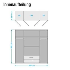 Armoire à Portes Battantes Nicu 12 Armoire à Portes Battantes Nicu -Mobilier Soldes drehtuerenschrank nicu eiche sanremo dekor 454319