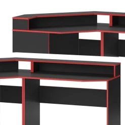 Bureau Ordinateur Kron Noir/rouge Set 3 -Mobilier Soldes e0efaa6b7ae14a698002a4e656e88d82