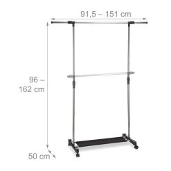 Portant à Vêtements Roulettes -Mobilier Soldes e83f0f6aea344387b073a0978799d763