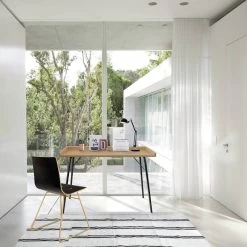 Bureau Design Métal Et Bois Foncé -Mobilier Soldes e9be5541d1684cc5953a7effe670d345