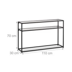 Table De Console Avec Plateau En Verre -Mobilier Soldes eb32118424414e27ad6c550d669c4648