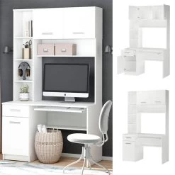 Bureau Ordinateur Crossline Blanc 12 Bureau Ordinateur Crossline Blanc -Mobilier Soldes ecd5ee3c88734281b1d2b06b8a7528b3