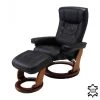 Fauteuil Relaxation Odenwald -Mobilier Soldes echtleder relaxsessel odenwald mit hocker schwarz 1416652