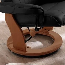 Fauteuil De Relaxation Westerwald 12 Fauteuil De Relaxation Westerwald -Mobilier Soldes echtleder relaxsessel westerwald mit hocker schwarz 1431386