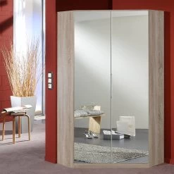 Mobilier Soldes -Mobilier Soldes eckschrank claudine mit ohne spiegel perlglanz softwhite eiche saegerau 1405617