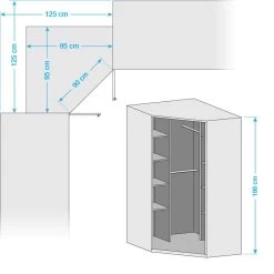 Armoire D'angle Click -Mobilier Soldes eckschrank julan alpinweiss 5155744