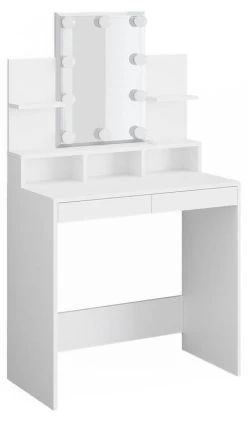 Coiffeuse Ania Blanche Avec LED