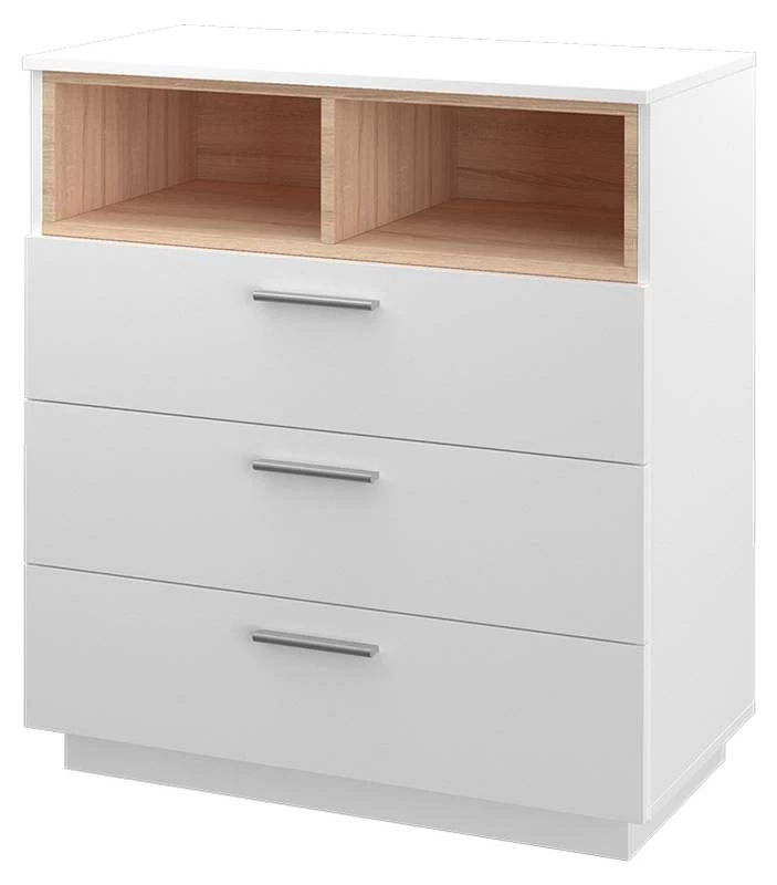 Commode Beatrice Blanc/sonoma 3 Commode Beatrice Blanc/sonoma