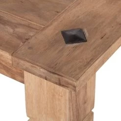 Table Bombay (avec Rallonges) -Mobilier Soldes esstisch bombay i mit ansteckplatten sheesham massiv natur 3469409