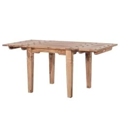Table Bombay (avec Rallonges) -Mobilier Soldes esstisch bombay i mit ansteckplatten sheesham massiv natur 3469417