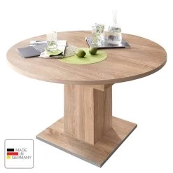 Table Extensible Hoton -Mobilier Soldes esstisch hoton mit ausziehfunktion eiche saegerau dekor 120 cm 4802536
