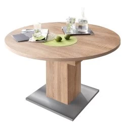 Table Extensible Hoton -Mobilier Soldes esstisch hoton mit ausziehfunktion eiche saegerau dekor 4776404