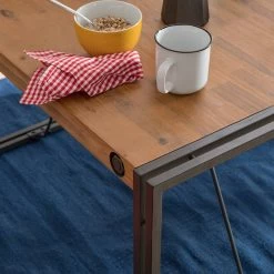 Table MANCHESTER 17 Table MANCHESTER -Mobilier Soldes esstisch manchester ii akazie massiv metall akazie anthrazit 120 x 80 cm 5011096