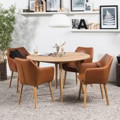 Table Nelanas -Mobilier Soldes esstisch nelanas eiche 4066012