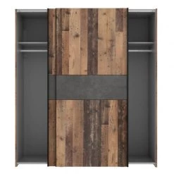 Armoire Effet Bois Vintage Béton Gris -Mobilier Soldes f1ebb1cdb0fb470bb0f0bd4d2856bb45