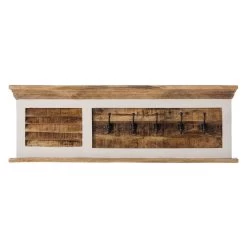 Panneau Porte-manteaux Newhaven -Mobilier Soldes garderobenleiste newhaven mango massiv eisen mango weiss 5042916