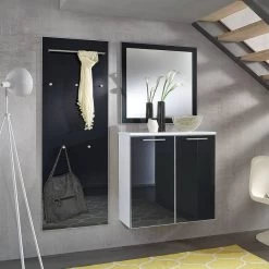 Panneau Porte-manteaux Alavere I -Mobilier Soldes garderobenpaneel alavere i anthrazit 3757640