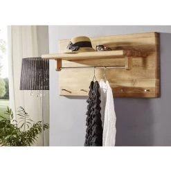 Porte-manteau Mural Anamur I -Mobilier Soldes garderobenpaneel anamur i wildeiche massiv 4213728