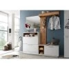 Ensemble De Vestibule Guardo -Mobilier Soldes garderobenset guarda 4 teilig weiss wildeiche dekor 4549156