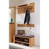 Porte-manteaux NatureStar -Mobilier Soldes garderobenset naturestar 3 teilig kernbuche teilmassiv 1428595