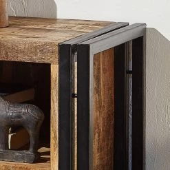 Table De Chevet Iron -Mobilier Soldes nachtkommode iron mango massiv eisen 3718053