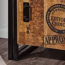 Table De Chevet Iron -Mobilier Soldes nachtkommode iron mango massiv eisen 3718061