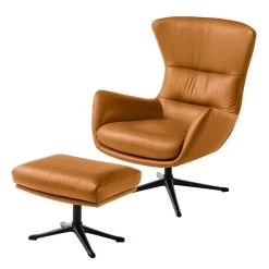 Fauteuil Hepburn III -Mobilier Soldes polsterhocker hepburn iii echtleder echtleder neka cognac 5025964